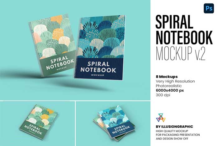 Spiral Notebook Mockup v2