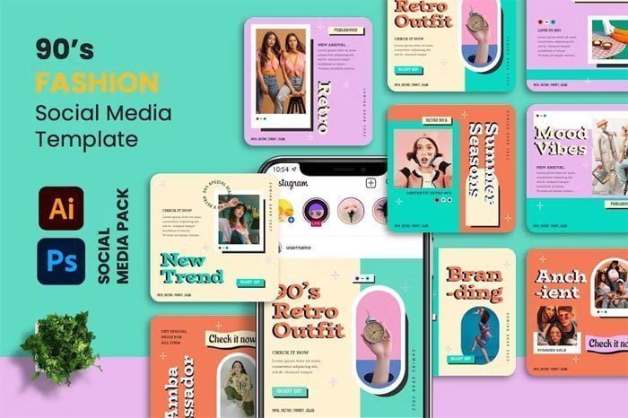 Vectur - 90's Style Instagram Post