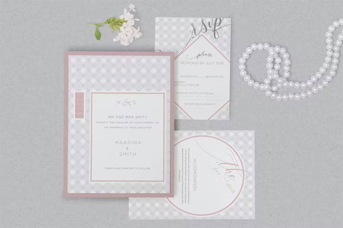 Wedding Invitation Card Mockups