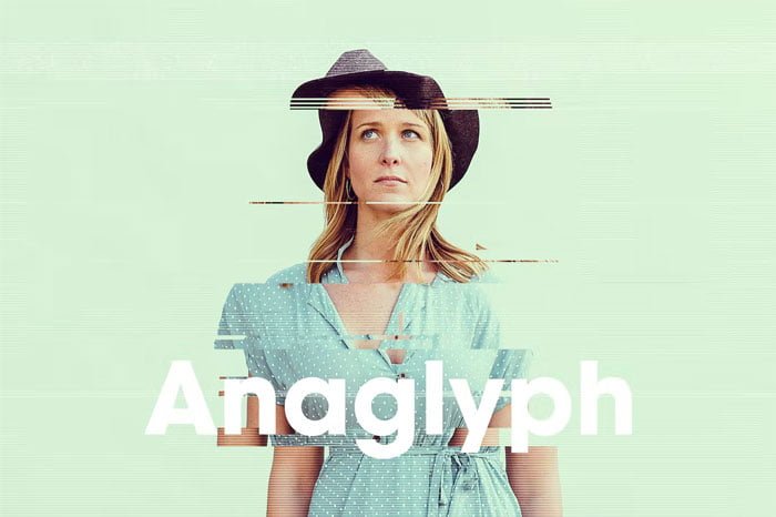 Anaglyph Glitch Photo FX