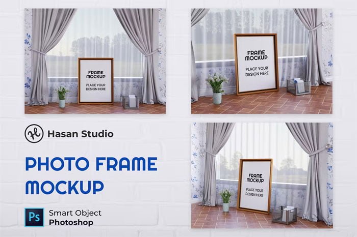 Blank Photo Frame Mockup Nuzie