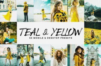 50 Teal & Yellow Presets