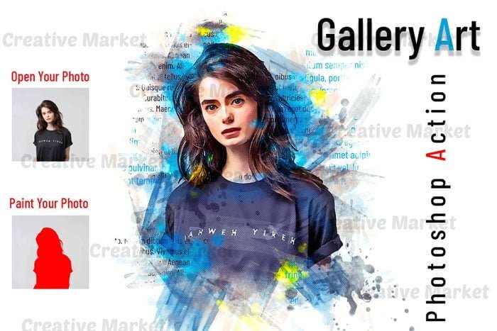 Gallery Art Photoshop Action