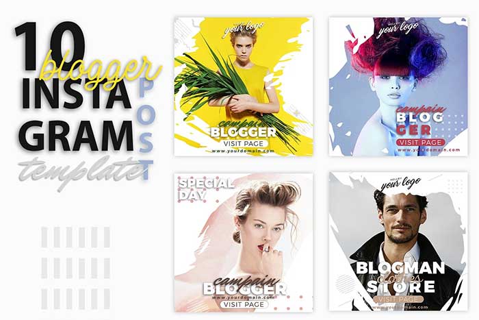 Instagram Post Template Blogger