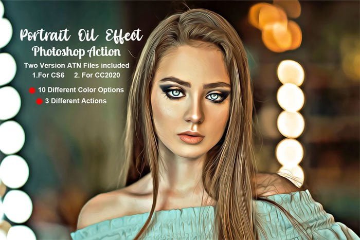 Portrait Oil Effect Action