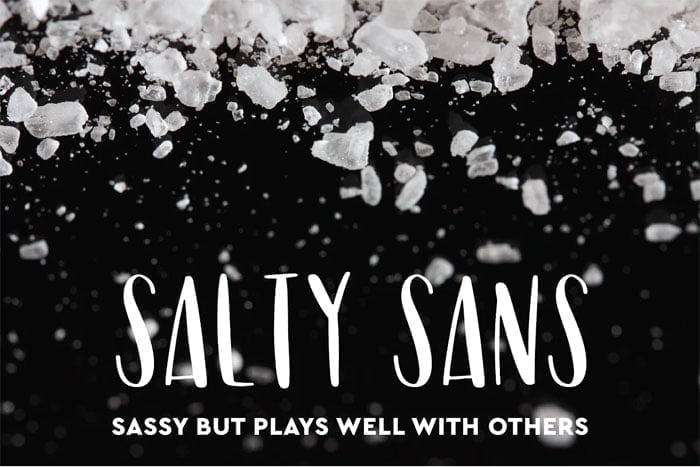 Salty Sans Typeface
