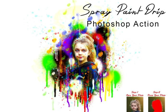 Spray Paint Drip Action
