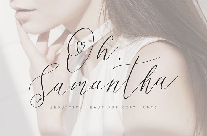 Oh Samantha Seductive Chic Font