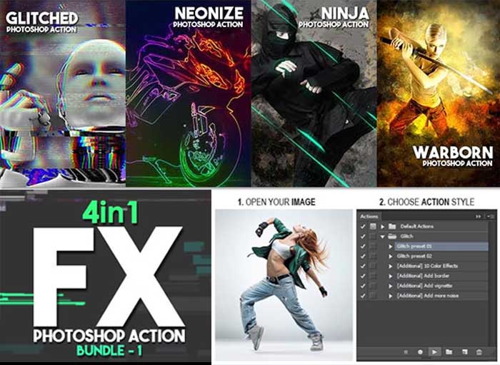 Graphicriver – FX Photoshop Action Bundle v1