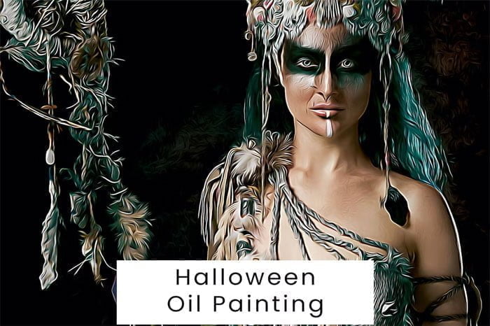 Halloween Oil Painting