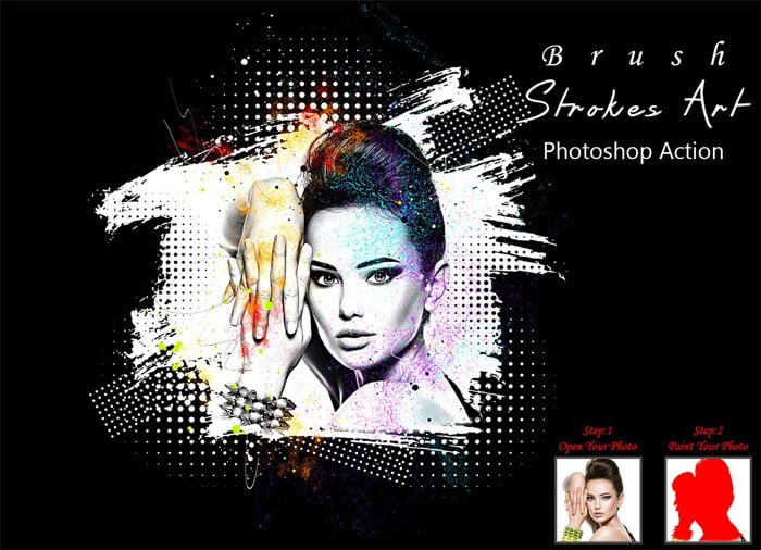 Brush Strokes Art Action
