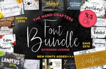 Hand Crafters Font Bundle