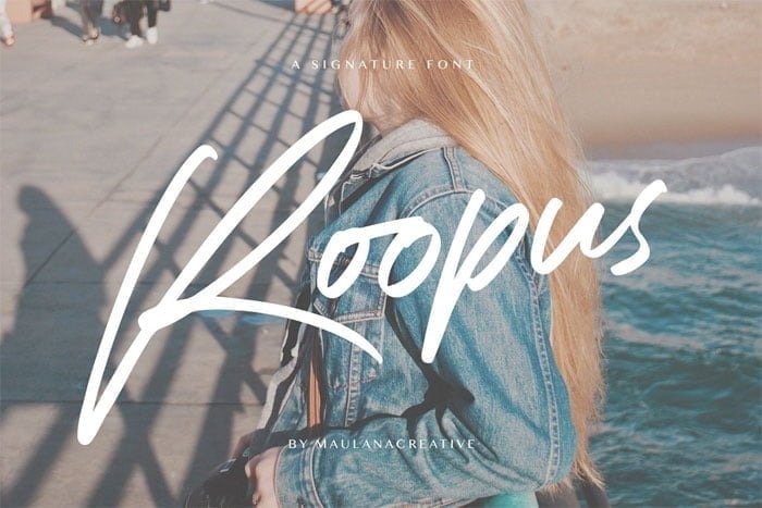Roopus Signature Font