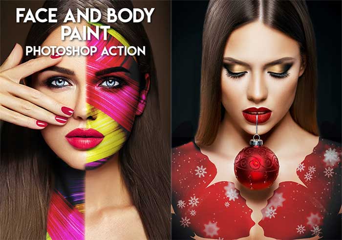 Face and Body Paint Photoshop Action