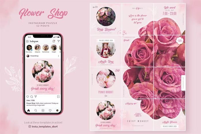 Flower Shop Instagram Puzzle