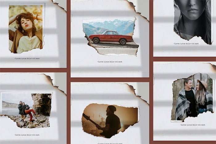 Paper Torn & Burn Photo