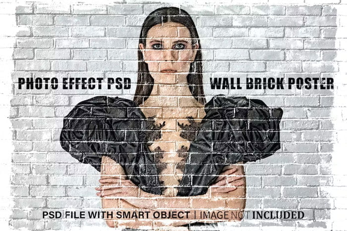 Wall Brick Photo Effect