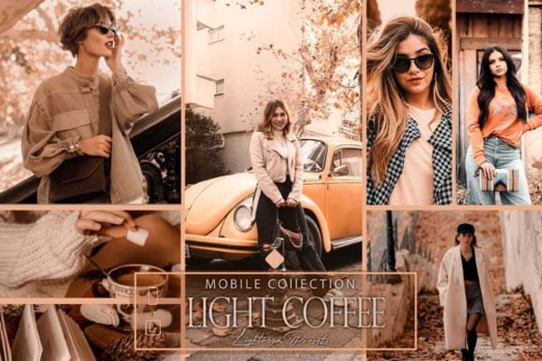12 Mobile Lightroom Presets Light Coffee