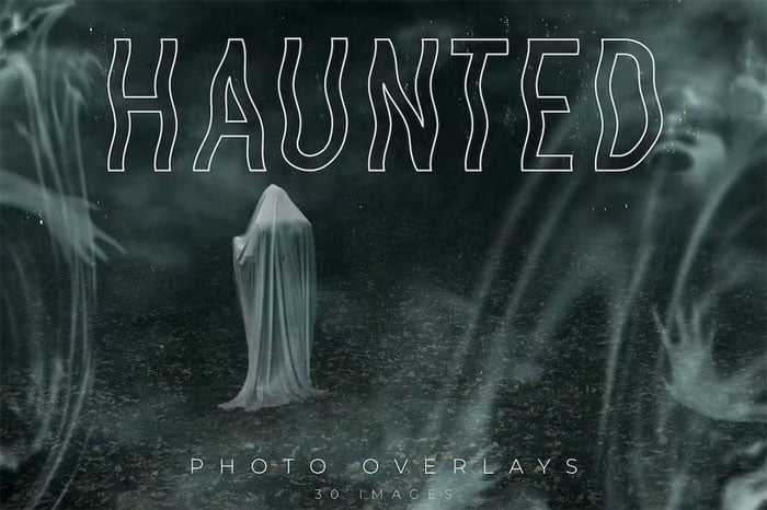 30 Haunted Photo Overlays