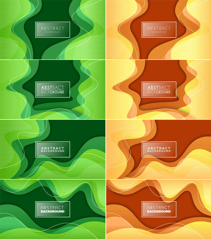 Abstract Colorful Liquid Backgrounds