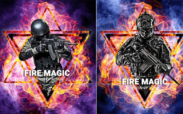 Fire Magic Photoshop Action