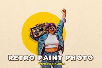 Retro Color Photo Effect Action