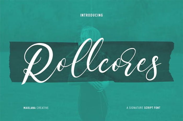Rollcore's Script Font
