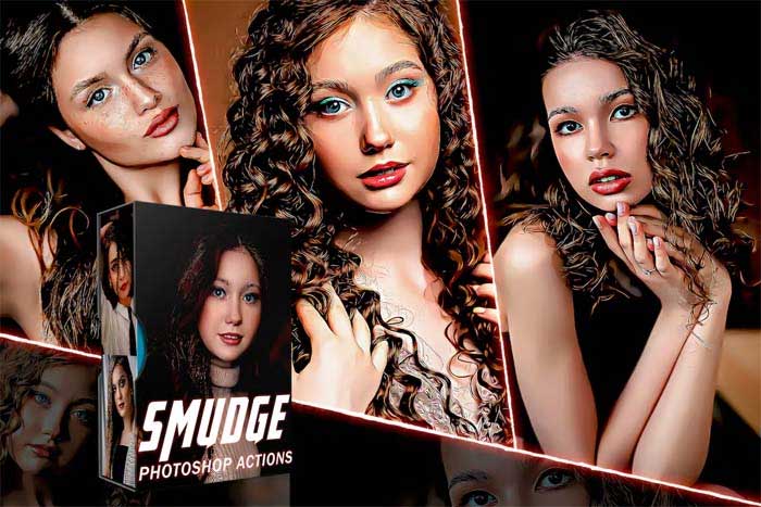 Smudge Photoshop Action