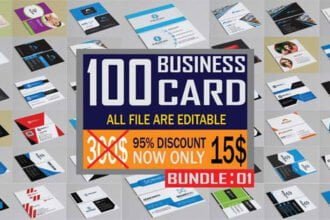 100 Business Card Design Bundle Vol-01