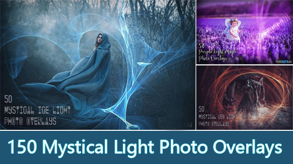 150 Mystical Light Photo Overlays