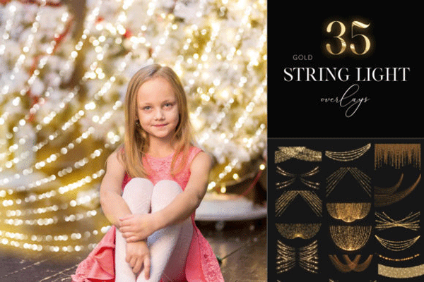 35 String Light Overlays