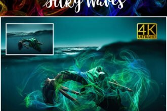 4K Silky Waves Overlays