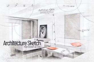 Architectural Sketch Photoshop Action