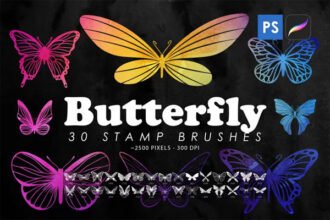 Butterfly Stamp Brushes