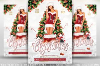 Christmas New Year Party Flyer