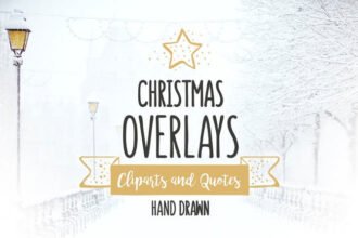 Christmas Overlays Vector Set