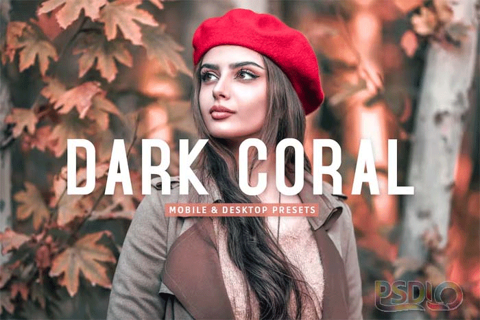 Dark Coral Mobile & Desktop Lightroom Presets