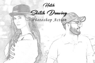Hatch Sketch Drawing PS Action