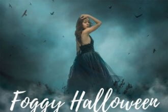 Jessica Drossin Foggy Halloween Background Overlays