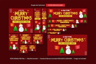 Merry Christmas Sale Banners Ad