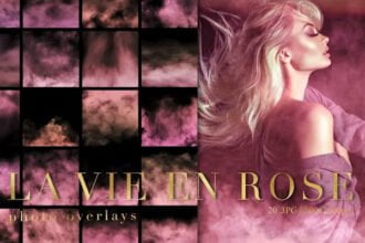 Pink Fog Photo Overlays Bundle