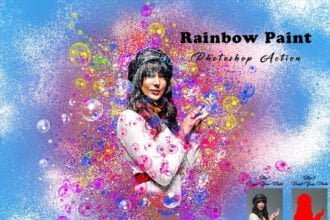Rainbow Paint Photoshop Action