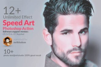 Speed Art Photoshop Action