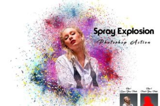 Spray Explosion Photoshop Action