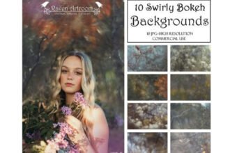 Swirly Bokeh Overlays Bokeh Background