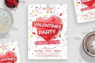 Valentine's Day Flyer Template