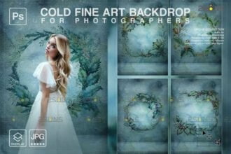 Winter Backdrop Fine Art Textures Floral Backdrop