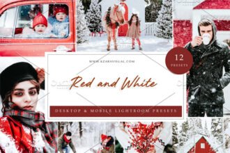 12 x Presets Red and White