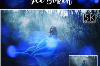 5K Ice Bokeh Photo Overlays