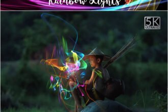 5K Rainbow Lights Overlay